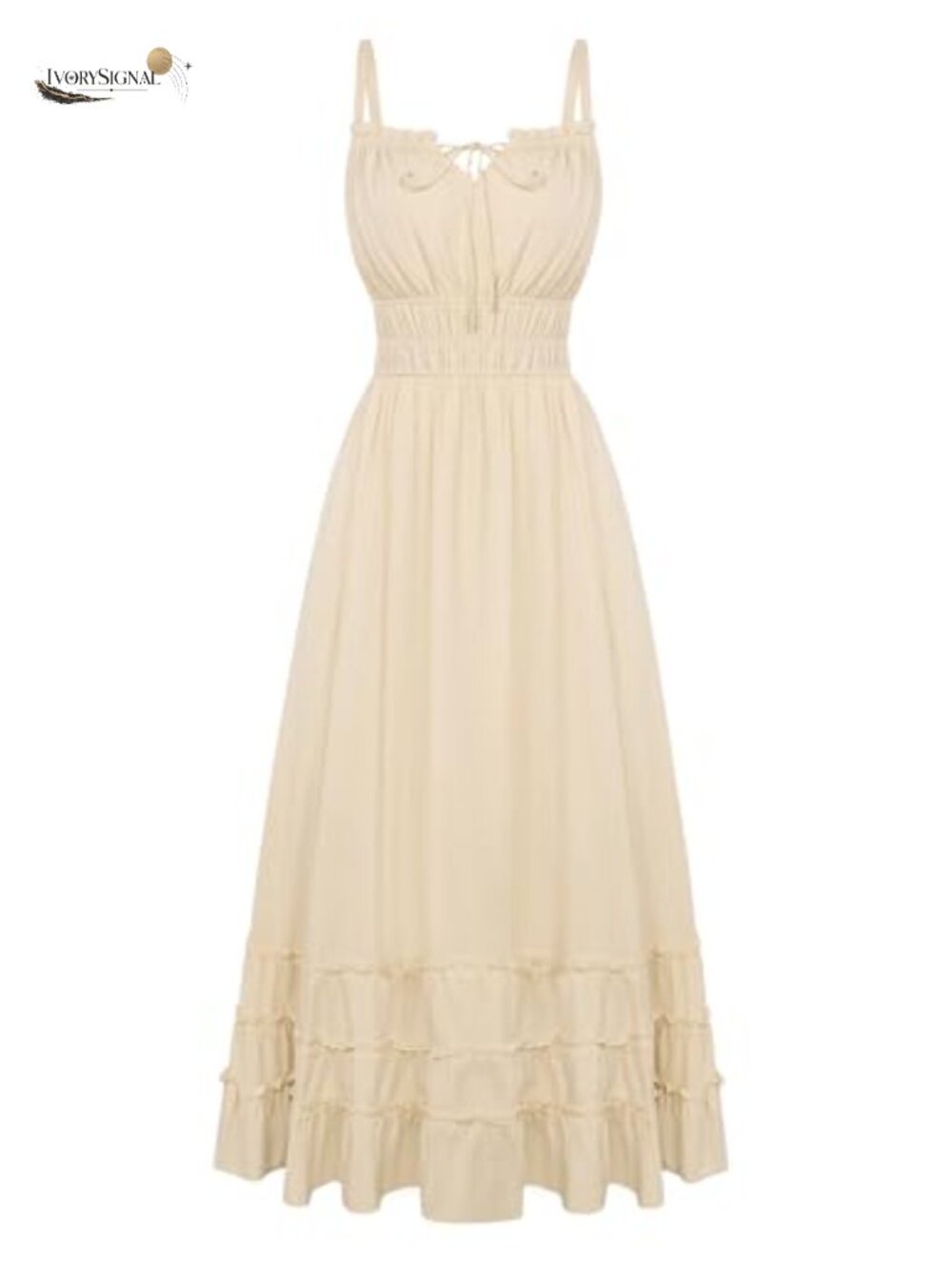 Viscose Boho Maxi Sundress with Pockets Adjustable Straps